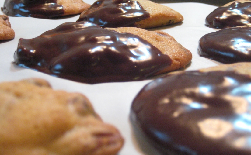 Dipped Chocolate Chunk Cookies
