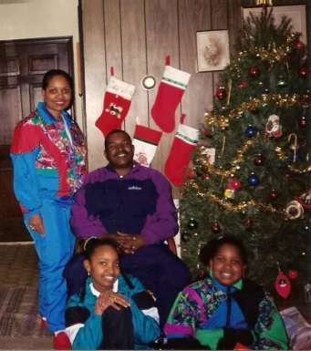My family. Christmas mid 1990s.
